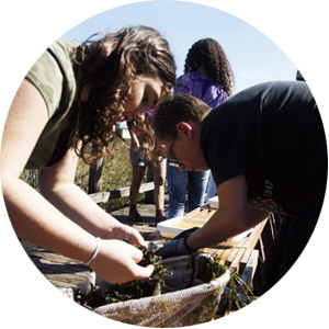 Students at Crossbar Ranch