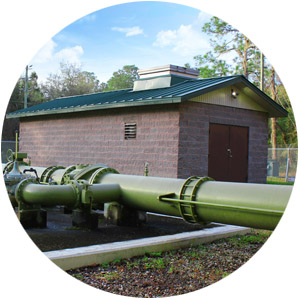 Pump and well house