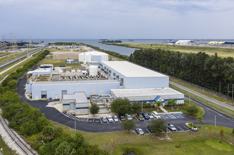 Aerial view of Tampa Bay Seawater
Desalination Facility