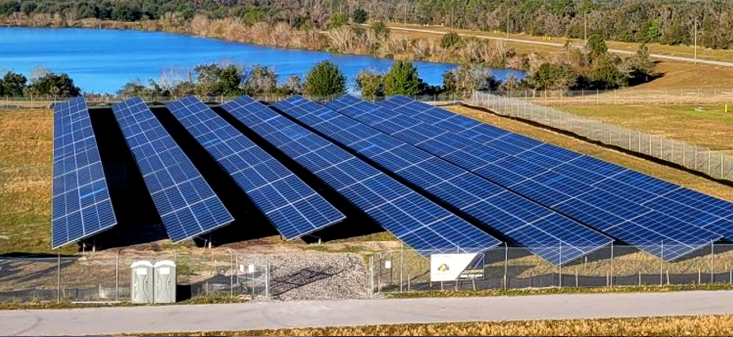 Solar panels at C.W. Bill Young Regional Reservoir