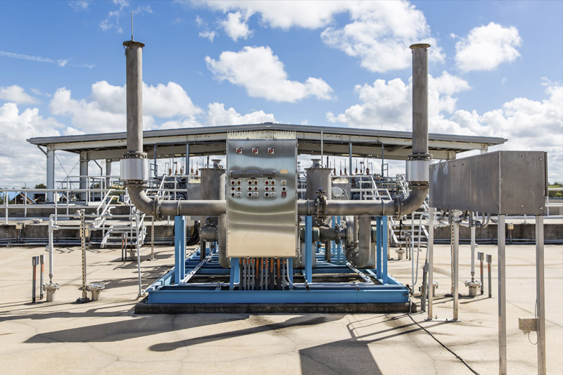 Ozone destruct unit at the Tampa Bay Regional Surface Water Treatment Plant