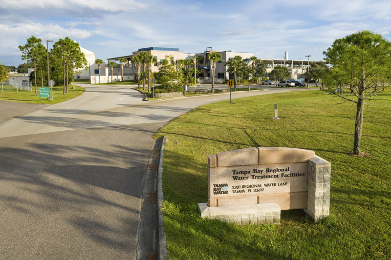Entrance to Tampa Bay Regional Surface Water Treatment Plant