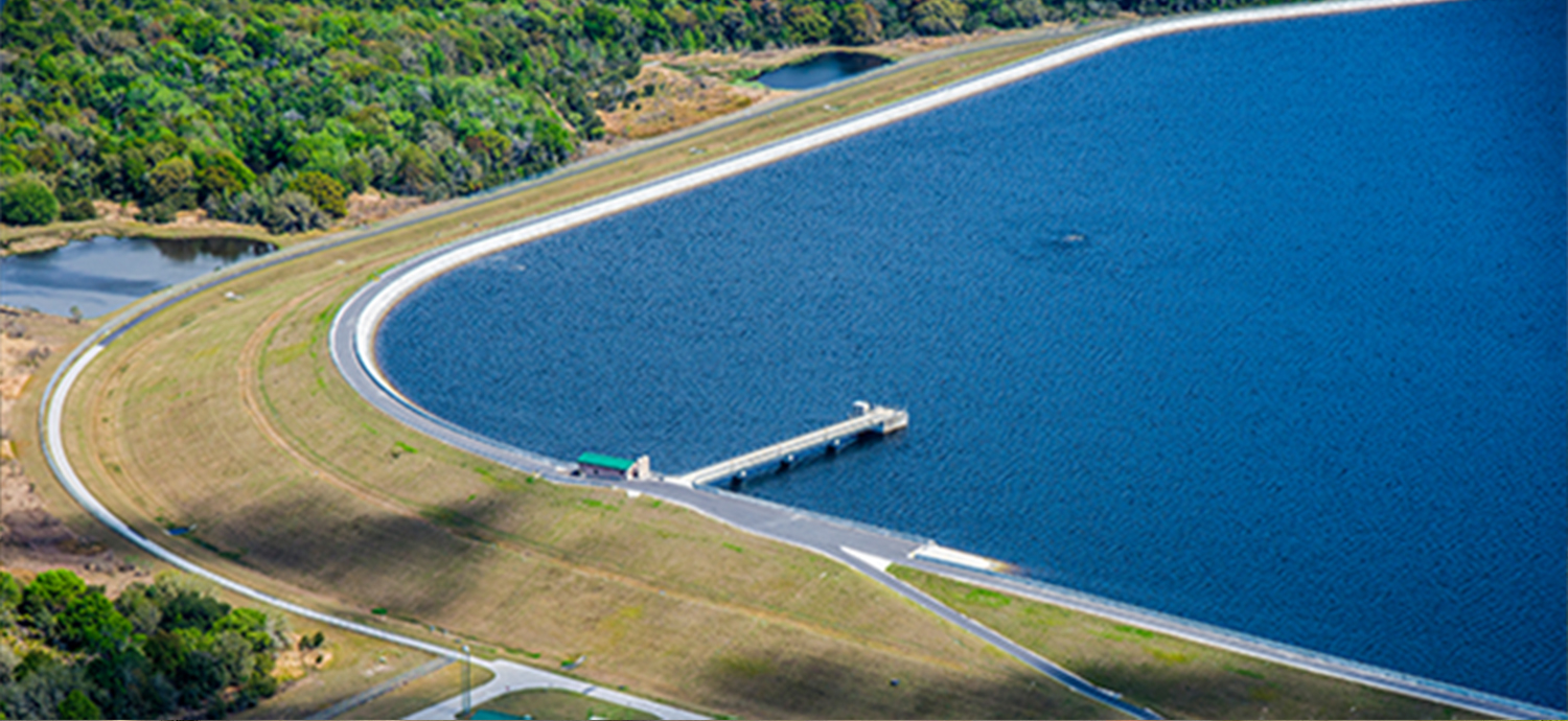 Aerial view of CW Bill Young Regional Reservoir