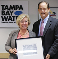 Commissioner Latvala accepting award