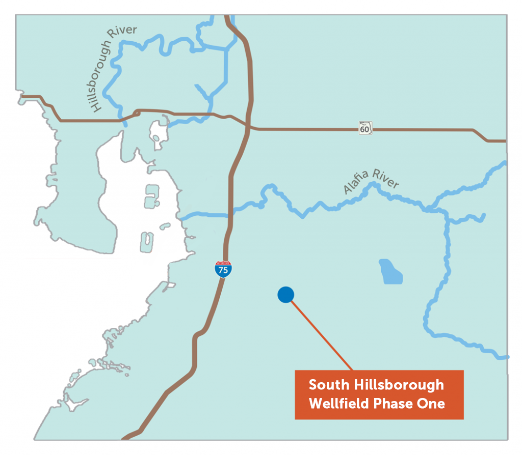 South Hillsborough Wellfield Location Map